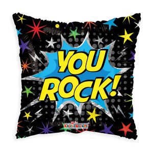 You Rock Square Foil Balloon - Bagged