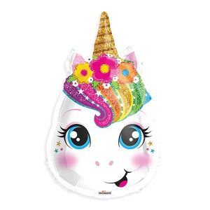 Unicorn Head Foil Balloon