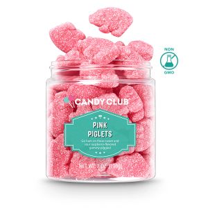 Candy Club Pink Piglets Gummies - 7 Ounce Jar