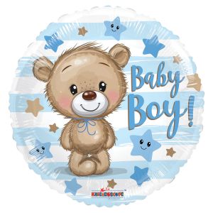 Baby Boy Teddy Bear Foil Balloon