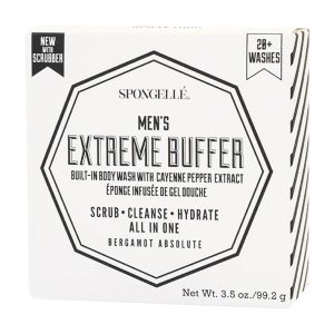 Spongelle Men's Extreme Buffer with Scrubber - Bergamot Absolute