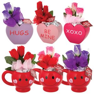 Valentine's Day Rose and Chocolate Gift Sets
