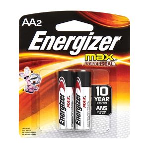 Energizer Alkaline AA Batteries - 2 Pack