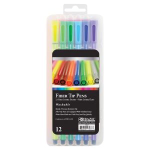 Washable Fiber Tip Pens