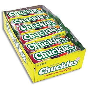 Chuckles Jelly Candy Bars - 24ct Display Box