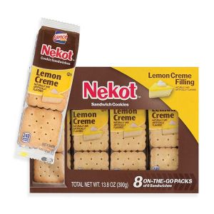 Lance Nekot Sandwich Cookies - Lemon Creme - 8ct Display Box