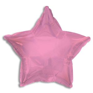 Solid Color Star Foil Balloon - Light Pink