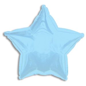 Solid Color Star Foil Balloon - Light Blue