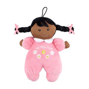 My First Doll with Rattle Tummy - Dark Complexion and Black Hair