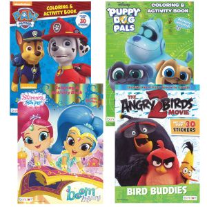 Licensed Coloring and Activity Books with Stickers