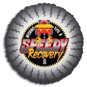 Speedy Recovery Foil Balloon - Bagged