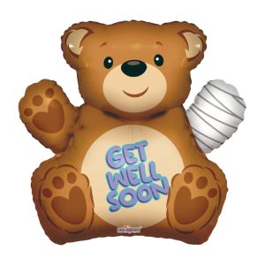 Jumbo Foil Balloon - Get Well Soon Bandaged Bear