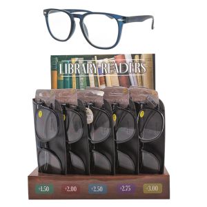 Unisex Library Readers with Faux-Leather Cases