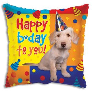 Happy Birthday Dog Foil Balloon - Bagged