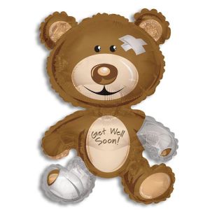 Jumbo Foil Balloon - Get Well Soon Bear