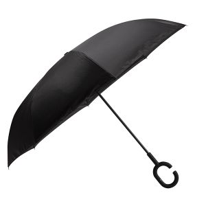 Reverse Open Umbrella - Black