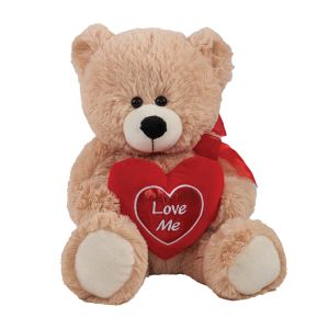 Valentine Plush Bear with Heart