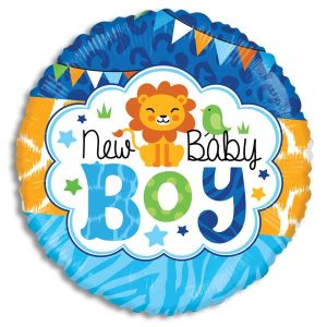 Baby Boy Jungle Gellibean Balloon - Bagged