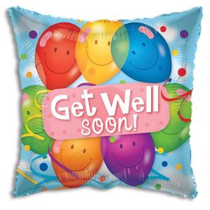 Get Well Soon Balloons Foil Balloon - Bagged