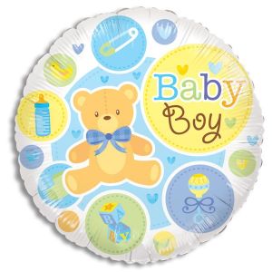 Baby Boy Teddy Bear Gellibean Balloon