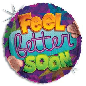 Feel Better Soon - Holographic - Foil Balloon