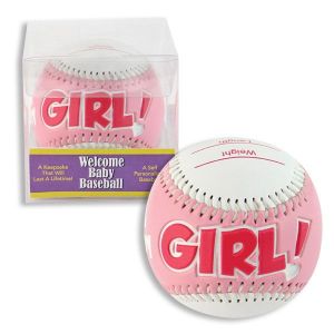 Birth Announcement Baseball - Girl