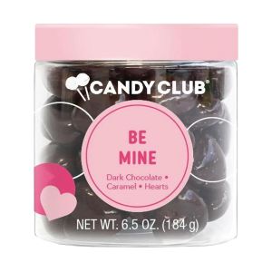 Candy Club Dark Chocolate Caramel Hearts - 6 Ounce Jar