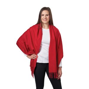 Cashmere Blend Wrap - Red