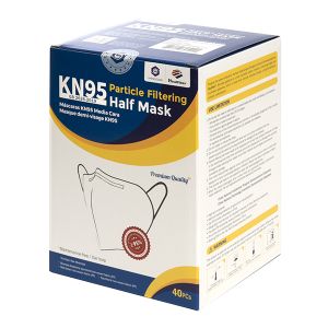 KN95 Particle Filtering Face Mask - 2 Ct Per Package - 40 Masks Per Box