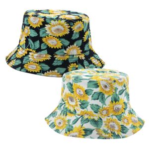 Sunflower Reversible Bucket Hats