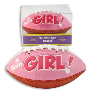 Birth Announcement Football - Girl
