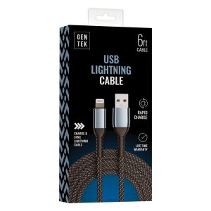 Gen Tek Braided Cable - Apple Lightning
