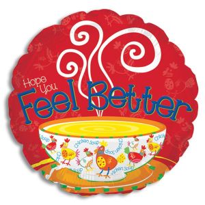 Feel Better Foil Balloon - Chicken Soup