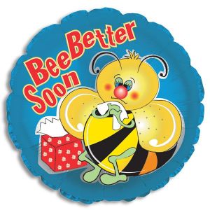 Bee Better Soon Fuzzies Balloon - Bagged