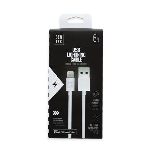 Gen Tek Apple Lightning to USB Charging Cable