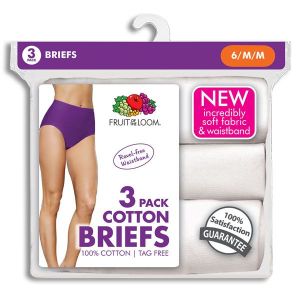 3-Pack Women's Briefs - Size 6