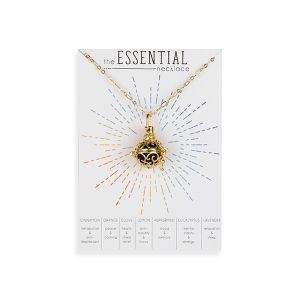 Essential Oil Diffuser Necklace - Gold