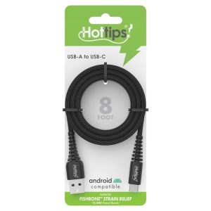 HotTips USB-A to USB-C Charging & Sync Cable - 8 Foot