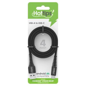 HotTips USB-A to USB-C Charging & Sync Cable - 4 Foot
