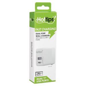 HotTips Fast Charging Dual Port Wall Charger