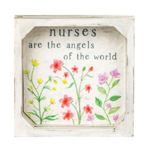 Framed Box Sign - Nurses Are Angels