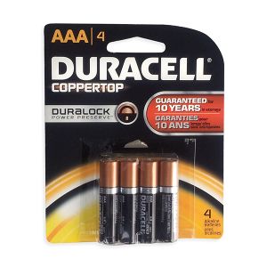 4-Pack Duracell AAA Batteries