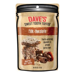 Dave's Sweet Tooth Gourmet Soft Toffee - Milk Chocolate