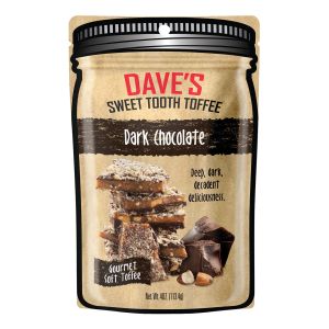 Dave's Sweet Tooth Gourmet Soft Toffee - Dark Chocolate