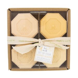 Bee Well Set of Four Honey Soaps