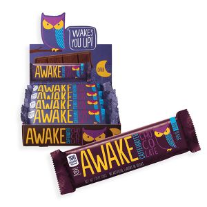 Awake Caffeinated Dark Chocolate Bars - 12ct Display Box