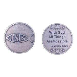 25-Count Pocket Tokens - With God All Things