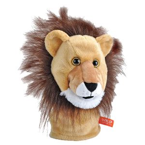 10-Inch Plush Puppet With Real Wildlife Sounds - Lion