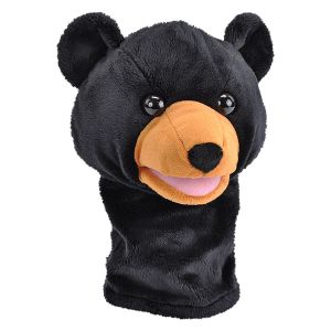 10-Inch Plush Puppet With Real Wildlife Sounds - Bear