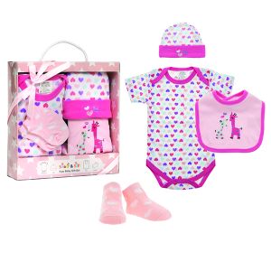 4-Piece Baby Gift Box Set - Giraffe 1